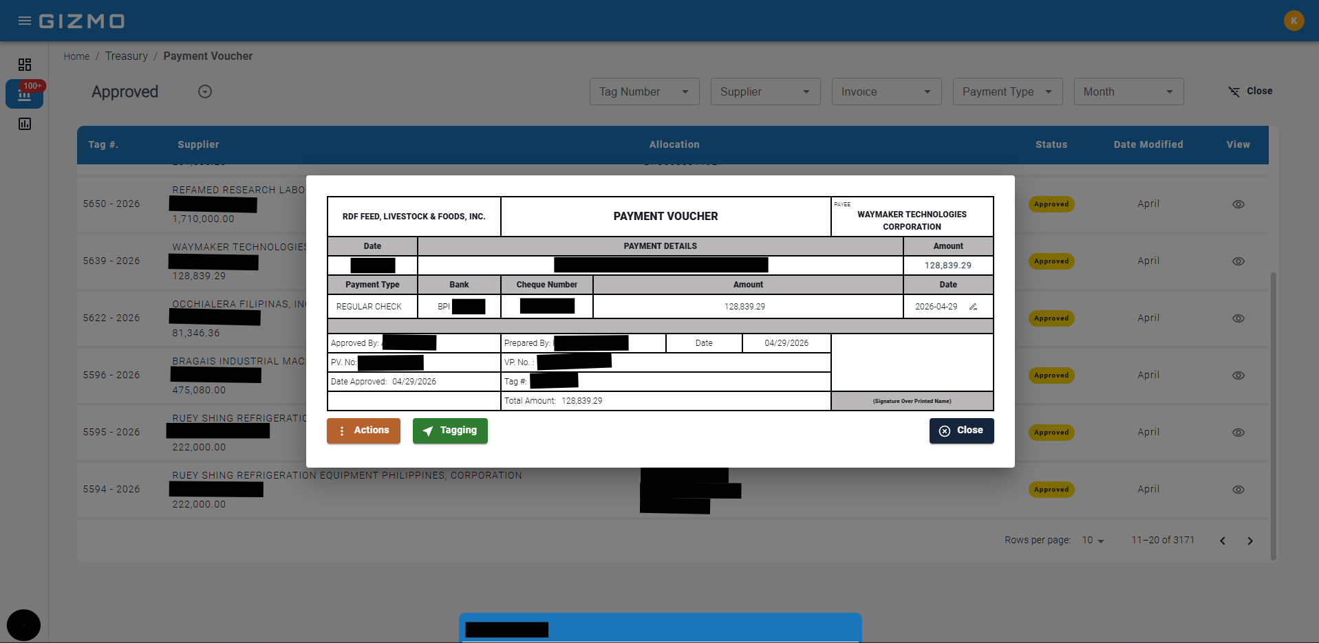 GIZMO — Accounting System screenshot 17